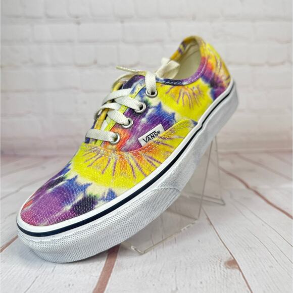 Vans Authentic Washed Tie Dye Low Top Shoes Mens Size 5/Women's Size 6.5 - Picture 3 of 10